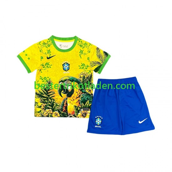 Fußballtrikot Brasilien Special Heim Trikot Home 2026 Kurzarm für Kinder