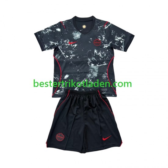 Fußballtrikot Kanada Auswärts Trikot Away WM 2026 Kurzarm für Kinder