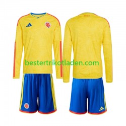 Fußballtrikot Kolumbien Heim Trikot Home WM 2026 Langarm für Kinder