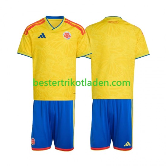Fußballtrikot Kolumbien Heim Trikot Home WM 2026 Kurzarm für Kinder
