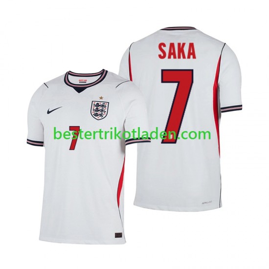 Fußballtrikot England Bukayo Saka 7 Heim Trikot Home WM 2026 Kurzarm für Herren