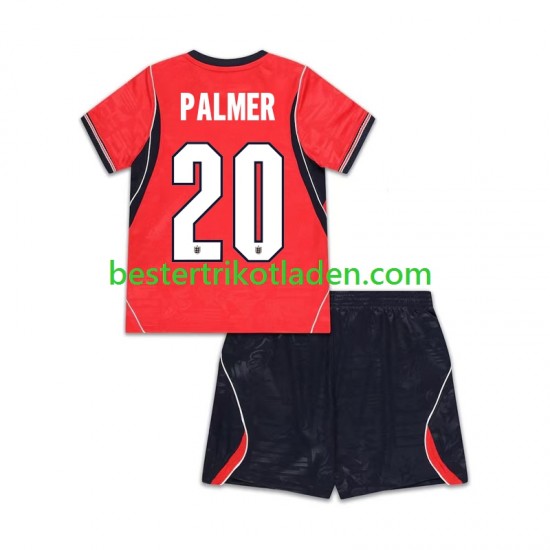 Fußballtrikot England Cole Palmer 20 Auswärts Trikot Away WM 2026 Kurzarm für Kinder