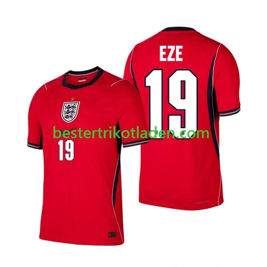 Fußballtrikot England Eberechi Eze 19 Auswärts Trikot Away WM 2026 Kurzarm für Herren