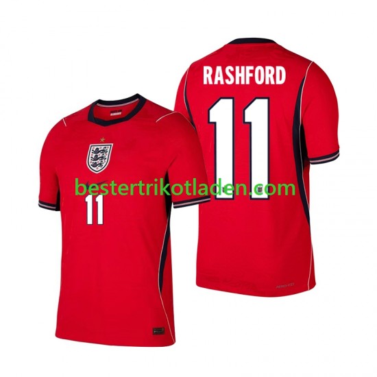 Fußballtrikot England Marcus Rashford 11 Auswärts Trikot Away WM 2026 Kurzarm für Herren