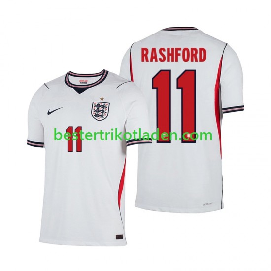 Fußballtrikot England Marcus Rashford 11 Heim Trikot Home WM 2026 Kurzarm für Herren