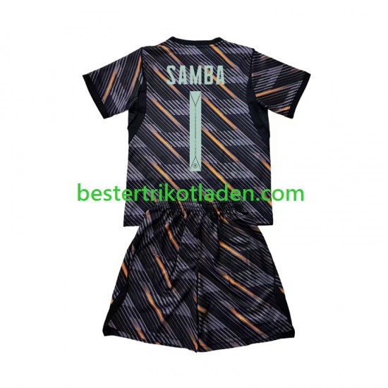 Fußballtrikot Frankreich Brice Samba 1 Torwart Heim Trikot Home WM 2026 Kurzarm für Kinder