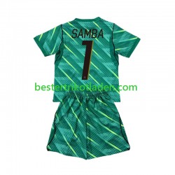 Fußballtrikot Frankreich Brice Samba 1 Torwart Ausweich Trikot 3rd WM 2026 Kurzarm für Kinder