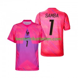 Fußballtrikot Frankreich Brice Samba 1 Torwart Auswärts Trikot Away WM 2026 Kurzarm für Herren