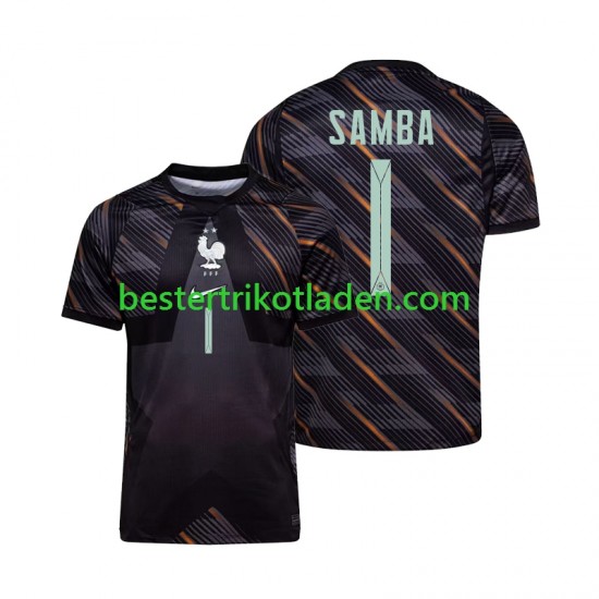 Fußballtrikot Frankreich Brice Samba 1 Torwart Heim Trikot Home WM 2026 Kurzarm für Herren