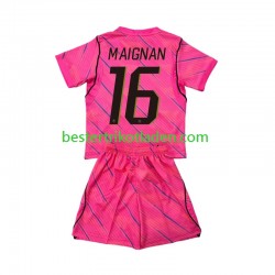 Fußballtrikot Frankreich Mike Maignan 16 Torwart Auswärts Trikot Away WM 2026 Kurzarm für Kinder