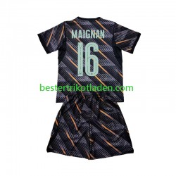 Fußballtrikot Frankreich Mike Maignan 16 Torwart Heim Trikot Home WM 2026 Kurzarm für Kinder