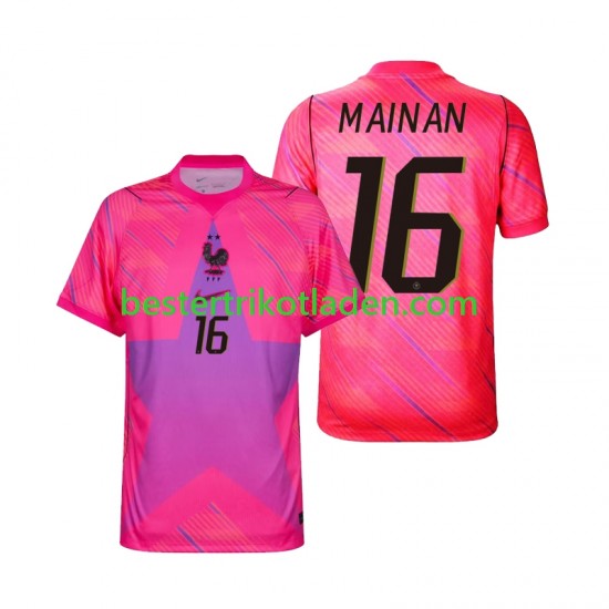 Fußballtrikot Frankreich Mike Maignan 16 Torwart Auswärts Trikot Away WM 2026 Kurzarm für Herren