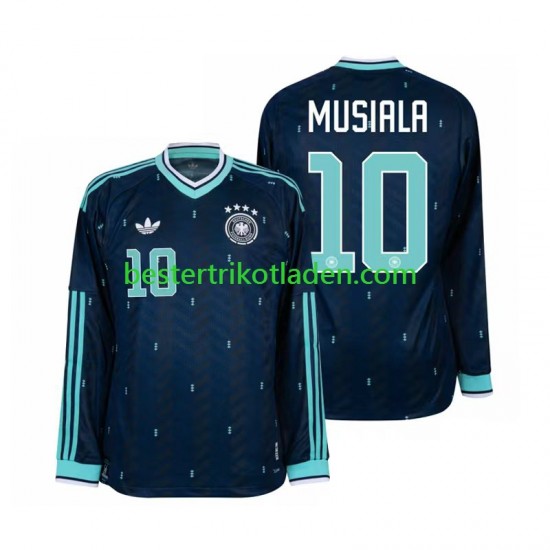 Fußballtrikot Deutschland Jamal Musiala 10 Auswärts Trikot Away WM 2026 Langarm für Herren