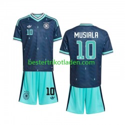 Fußballtrikot Deutschland Jamal Musiala 10 Auswärts Trikot Away WM 2026 Kurzarm für Kinder