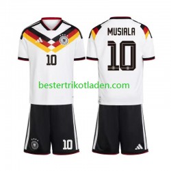 Fußballtrikot Deutschland Jamal Musiala 10 Heim Trikot Home WM 2026 Kurzarm für Kinder