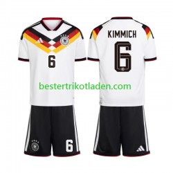 Fußballtrikot Deutschland Joshua Kimmich 6 Heim Trikot Home WM 2026 Kurzarm für Kinder