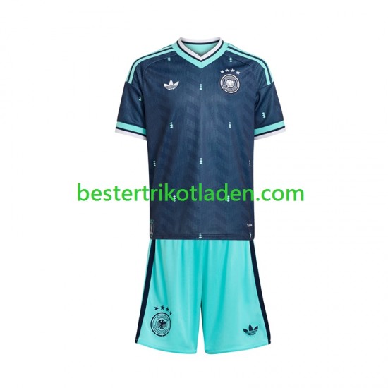 Fußballtrikot Deutschland Auswärts Trikot Away WM 2026 Kurzarm für Kinder