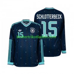 Fußballtrikot Deutschland Nico Schlotterbeck 15 Auswärts Trikot Away WM 2026 Langarm für Herren