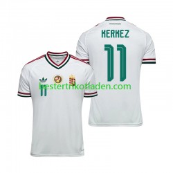Fußballtrikot Ungarn Milos Kerkez 11 Auswärts Trikot Away WM 2026 Kurzarm für Herren