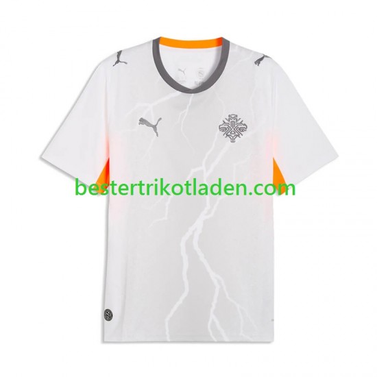 Fußballtrikot Island Auswärts Trikot Away 2026 Kurzarm für Herren