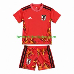 Fußballtrikot Japan Torwart Heim Trikot Home WM 2026 Kurzarm für Kinder