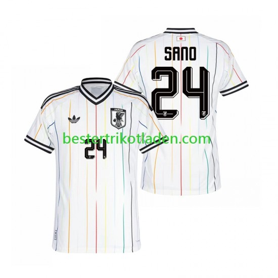 Fußballtrikot Japan Kaishu Sano 24 Auswärts Trikot Away WM 2026 Kurzarm für Herren