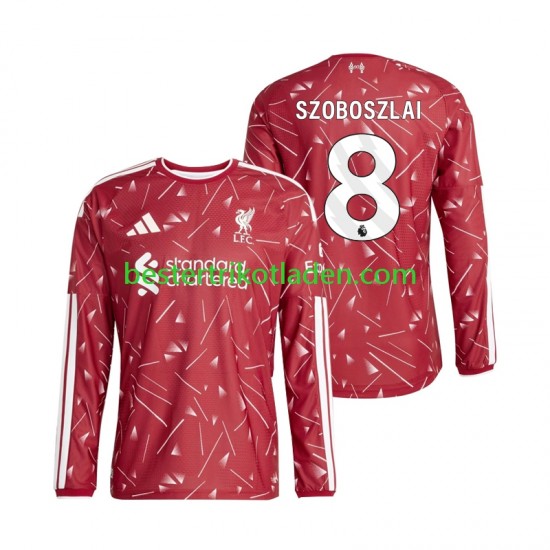 Fußballtrikot Liverpool Dominik Szoboszlai 8 Heim Trikot Home 2026-2027 Langarm für Herren