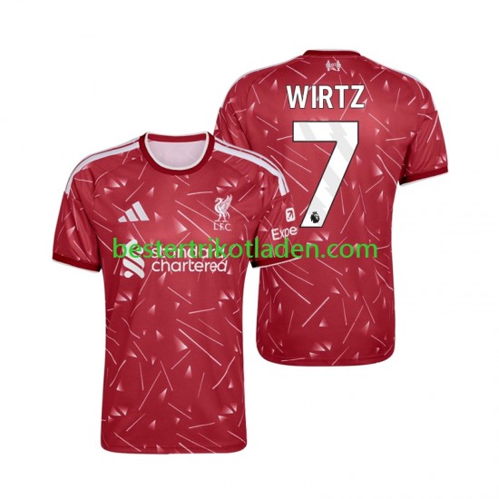 Fußballtrikot Liverpool Florian Wirtz 7 Heim Trikot Home 2026-2027 Kurzarm für Herren