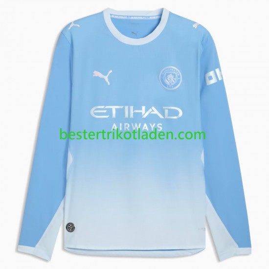Fußballtrikot Manchester City Heim Trikot Home 2026-2027 Langarm für Herren