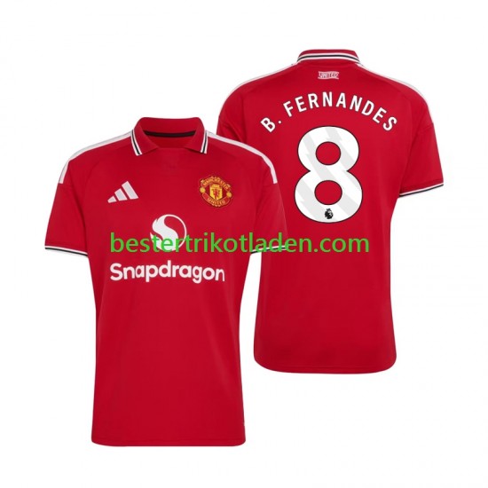 Fußballtrikot Manchester United Bruno Fernandes 8 Heim Trikot Home 2026-2027 Kurzarm für Herren