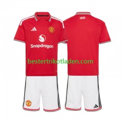 Fußballtrikot Manchester United Heim Trikot Home 2026-2027 Kurzarm für Kinder