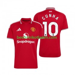 Fußballtrikot Manchester United Matheus Cunha 10 Heim Trikot Home 2026-2027 Kurzarm für Herren