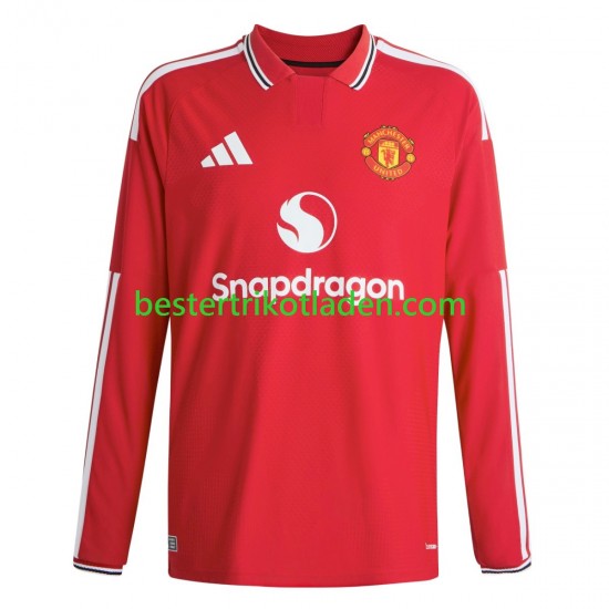 Fußballtrikot Manchester United Heim Trikot Home 2026-2027 Langarm für Herren