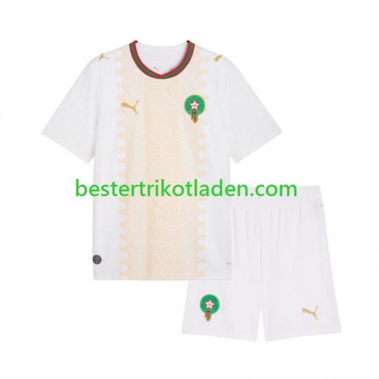 Fußballtrikot Marokko Auswärts Trikot Away 2026 Kurzarm für Kinder
