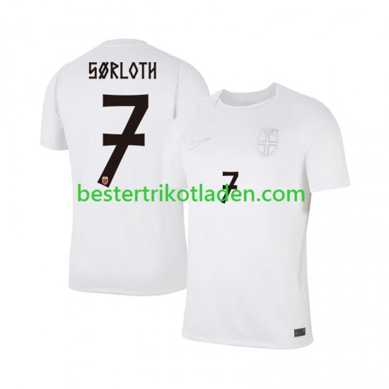 Fußballtrikot Norwegen Alexander Sorloth 7 Ausweich Trikot 3rd WM 2026 Kurzarm für Herren