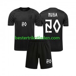 Fußballtrikot Norwegen Antonio NUSA 20 Auswärts Trikot Away WM 2026 Kurzarm für Kinder