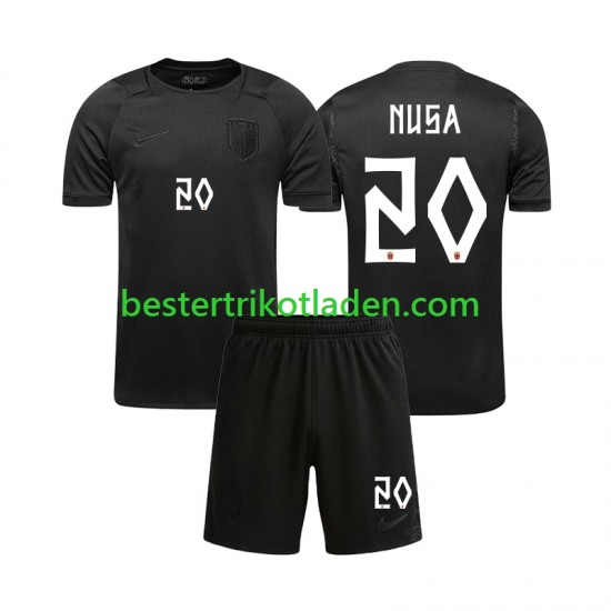 Fußballtrikot Norwegen Antonio NUSA 20 Auswärts Trikot Away WM 2026 Kurzarm für Kinder