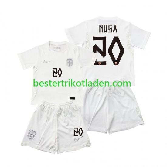 Fußballtrikot Norwegen Antonio NUSA 20 Ausweich Trikot 3rd WM 2026 Kurzarm für Kinder