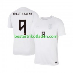 Fußballtrikot Norwegen Braut Haaland 9 Ausweich Trikot 3rd WM 2026 Kurzarm für Herren