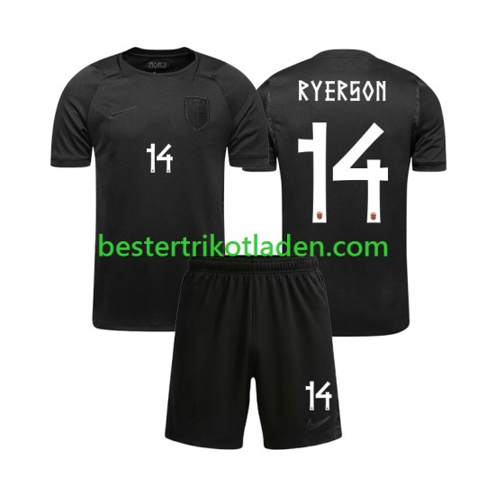 Fußballtrikot Norwegen Julian Ryerson 14 Auswärts Trikot Away WM 2026 Kurzarm für Kinder