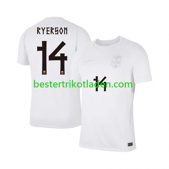 Fußballtrikot Norwegen Julian Ryerson 14 Ausweich Trikot 3rd WM 2026 Kurzarm für Herren