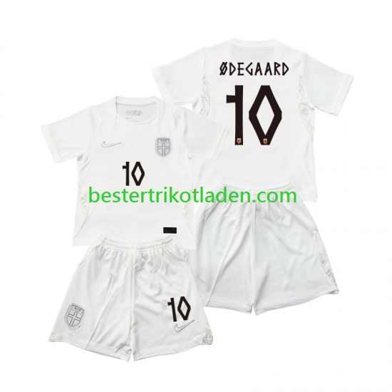 Fußballtrikot Norwegen Martin Odegaard 10 Ausweich Trikot 3rd WM 2026 Kurzarm für Kinder