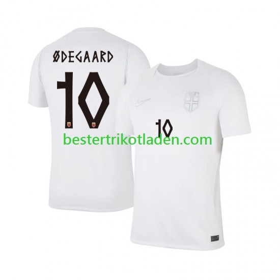 Fußballtrikot Norwegen Martin Odegaard 10 Ausweich Trikot 3rd WM 2026 Kurzarm für Herren