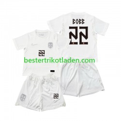 Fußballtrikot Norwegen Oscar Bobb 22 Ausweich Trikot 3rd WM 2026 Kurzarm für Kinder