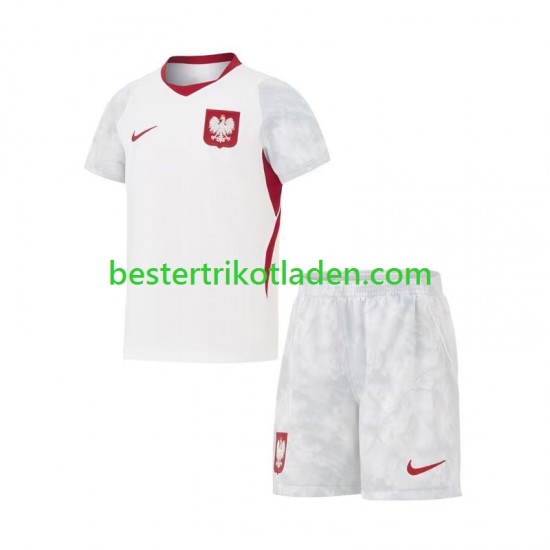 Fußballtrikot Polen Heim Trikot Home WM 2026 Kurzarm für Kinder