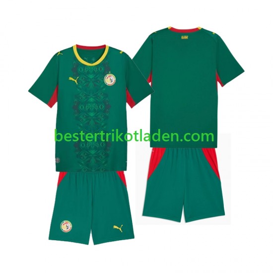Fußballtrikot Senegal Auswärts Trikot Away 2026 2027 Kurzarm für Kinder