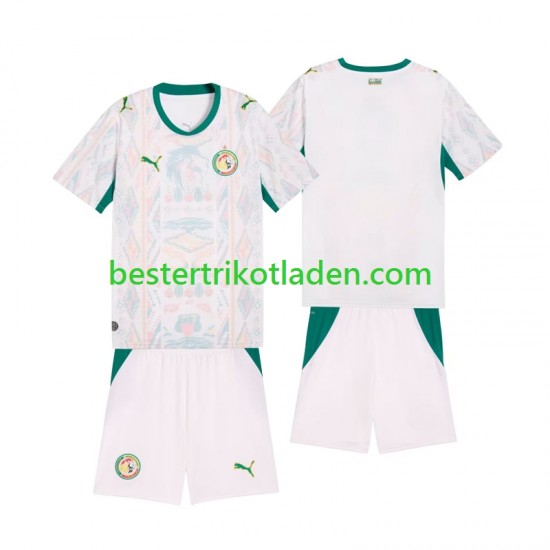 Fußballtrikot Senegal Heim Trikot Home 2026 2027 Kurzarm für Kinder