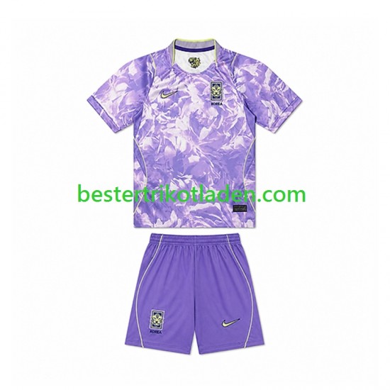 Fußballtrikot Südkorea Auswärts Trikot Away WM 2026 Kurzarm für Kinder
