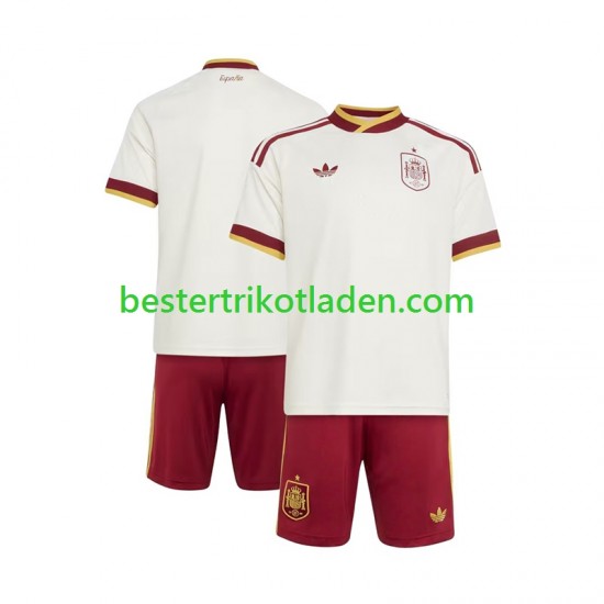 Fußballtrikot Spanien Auswärts Trikot Away WM 2026 Kurzarm für Kinder