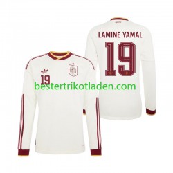 Fußballtrikot Spanien Lamine Yamal 19 Auswärts Trikot Away WM 2026 Langarm für Herren
